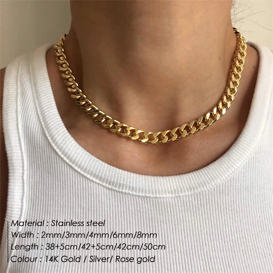 Classic Curb Chain Necklace