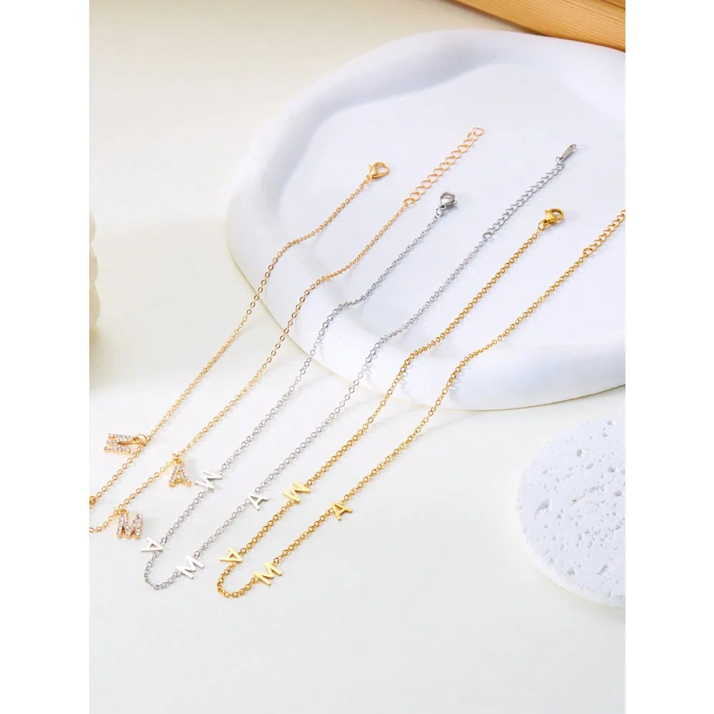 Mama Letter Necklace