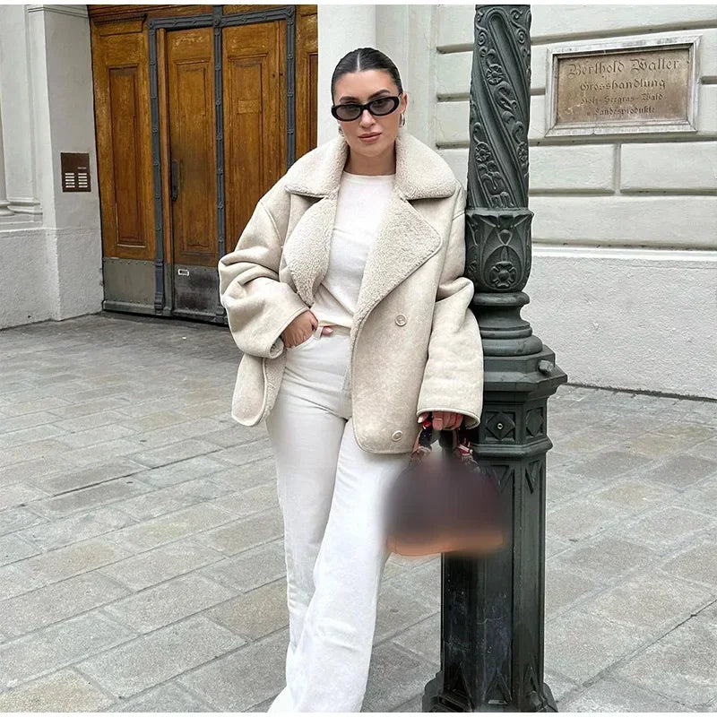 Oversized Faux Shearling Jacket
