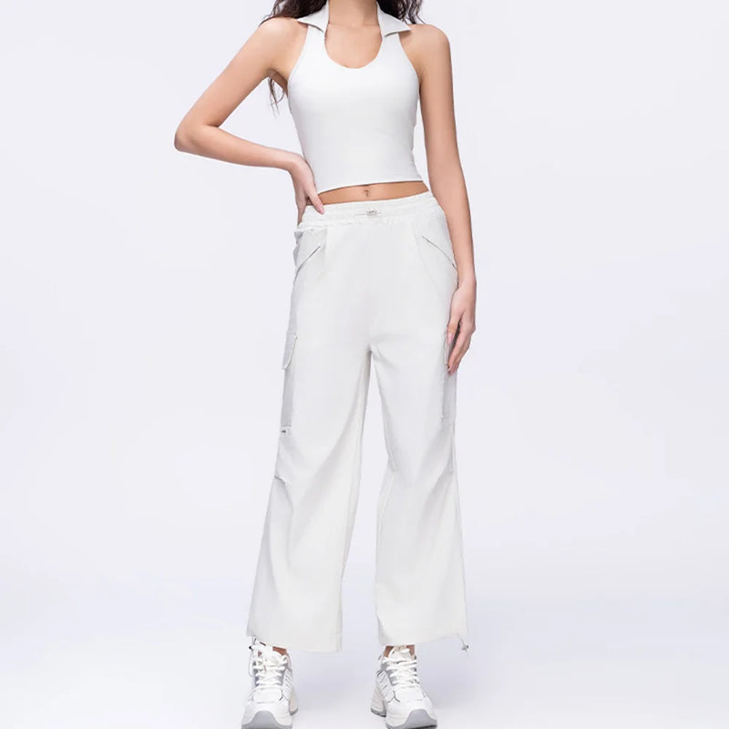 Polo Halter & Cargo Pants Set