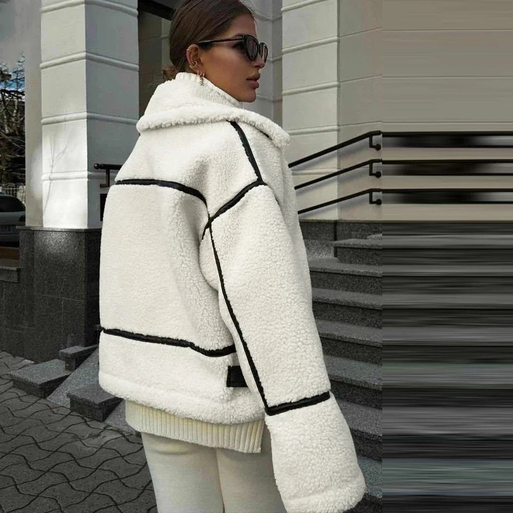 Oversized Sherpa Zip Jacket