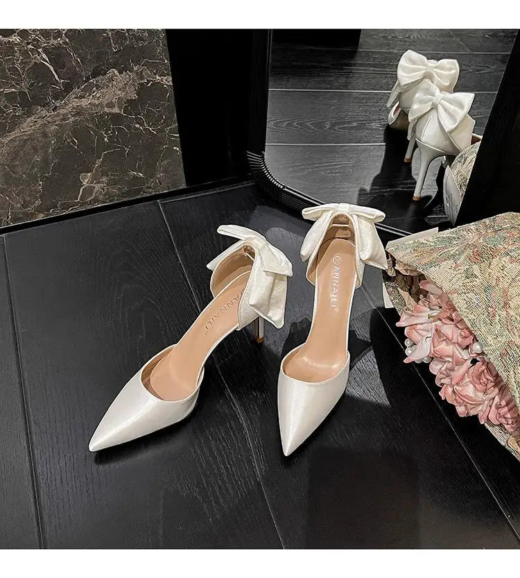 Bow Detail Stiletto Pumps