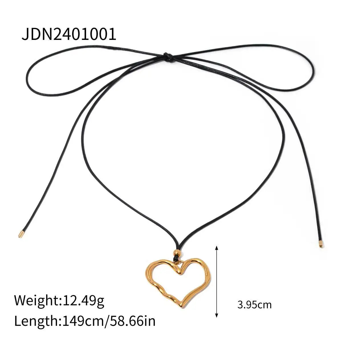 Open Heart Pendant Necklace