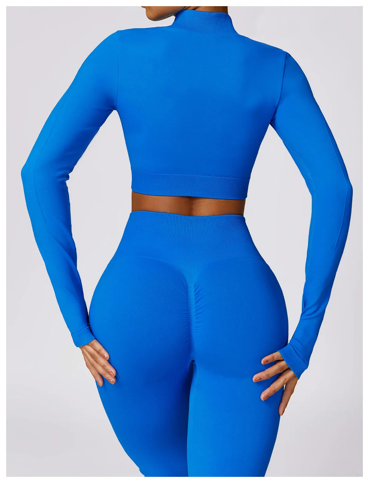 Ribbed Waist Flared Leggings