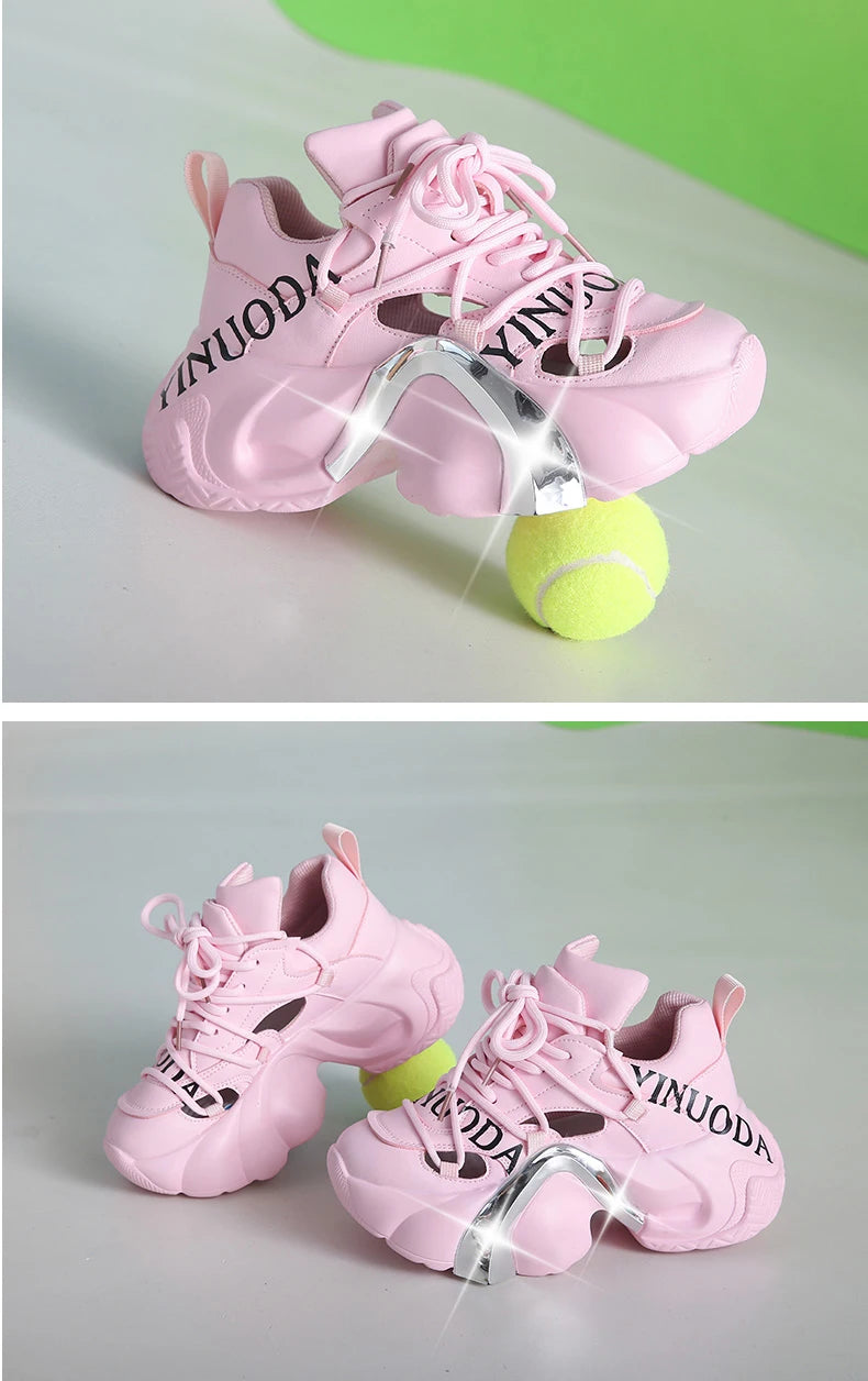 Metallic Arch Platform Sneakers