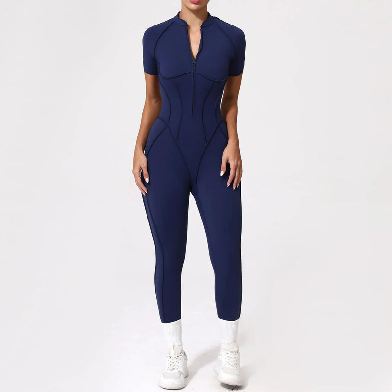 Sleek Zip-Front Jumpsuit