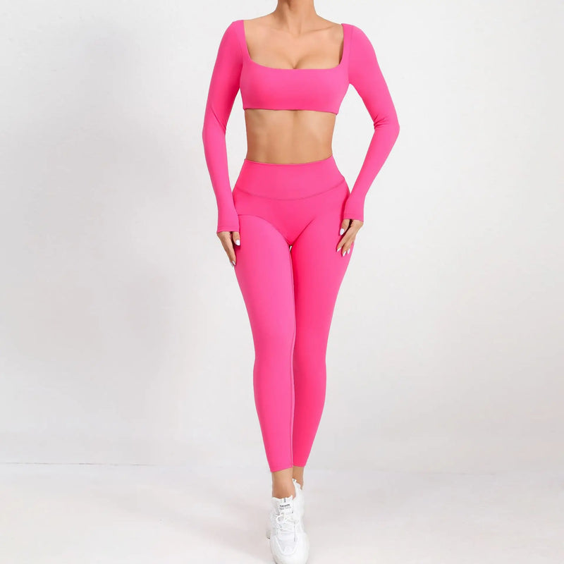 Seamless Long Sleeve Workout Set