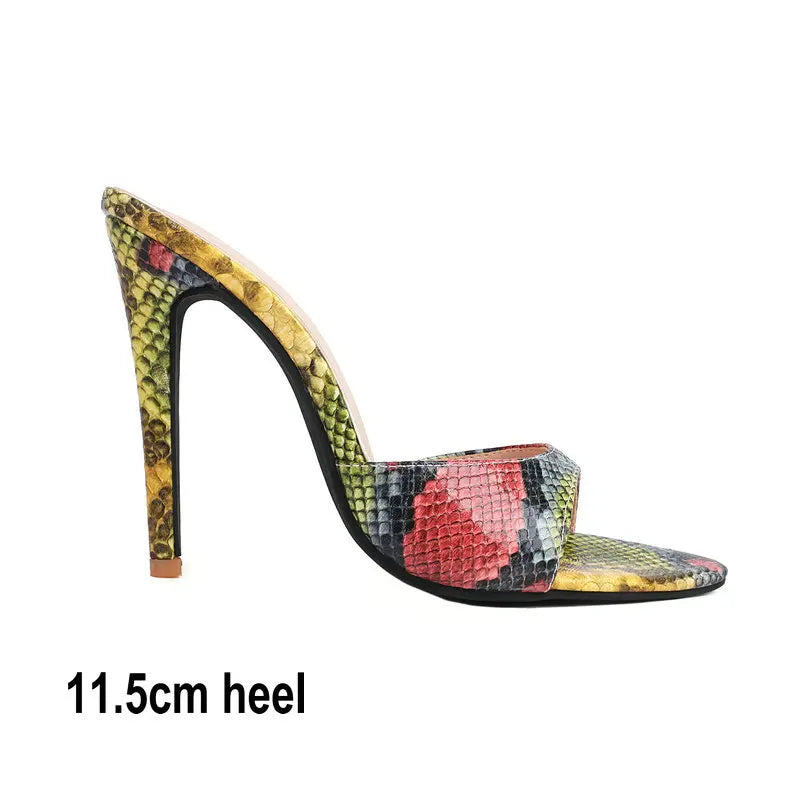 Serpentine Slip-On Heels