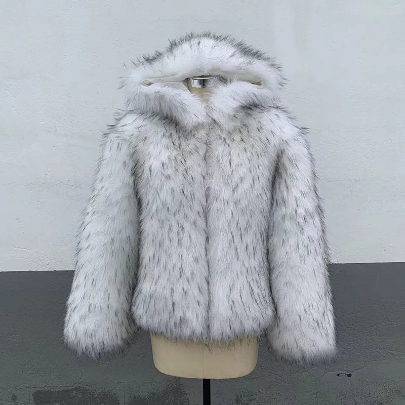 Silver Frost Hooded Coat