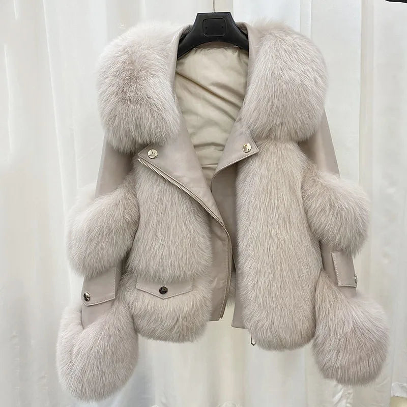 Luxe Flare Fur Jacket