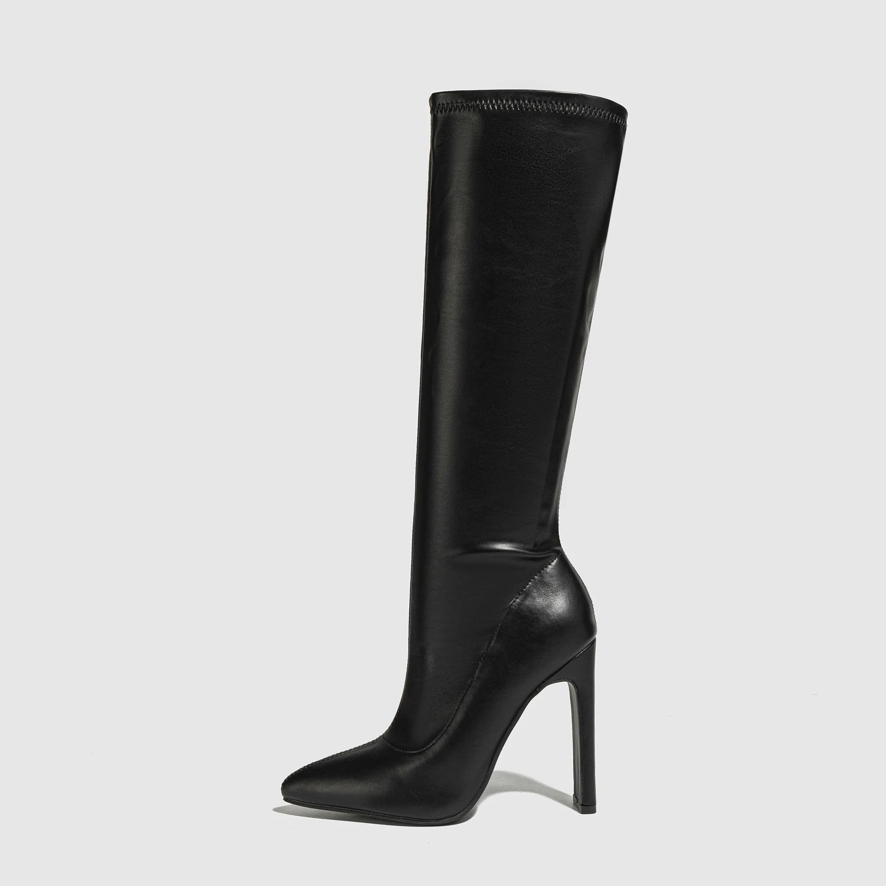 Mocha Luxe Pointed-Toe Boots