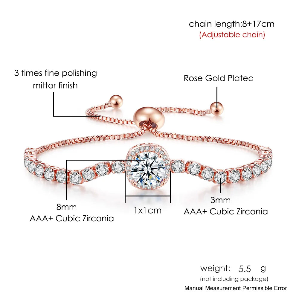 Elegant Crystal Tennis Bracelet