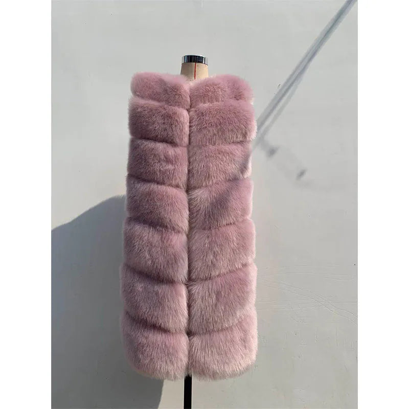 Luxe Cascade Fox Fur Vest