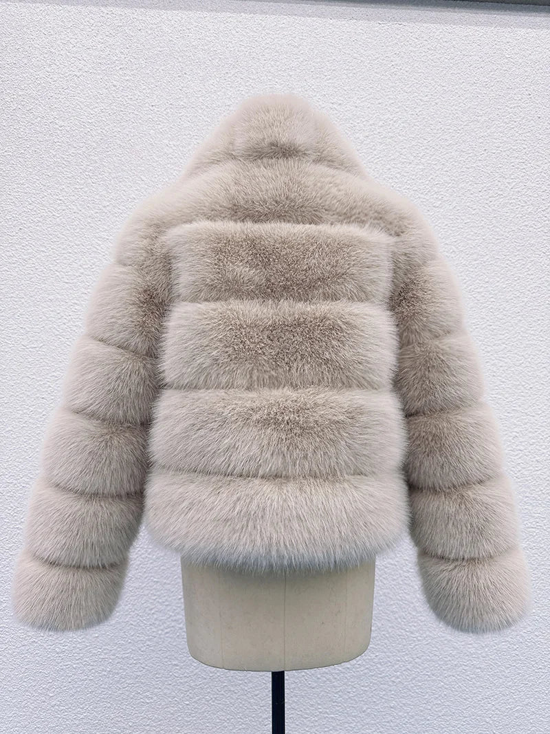 Luxe Tiered Fur Jacket