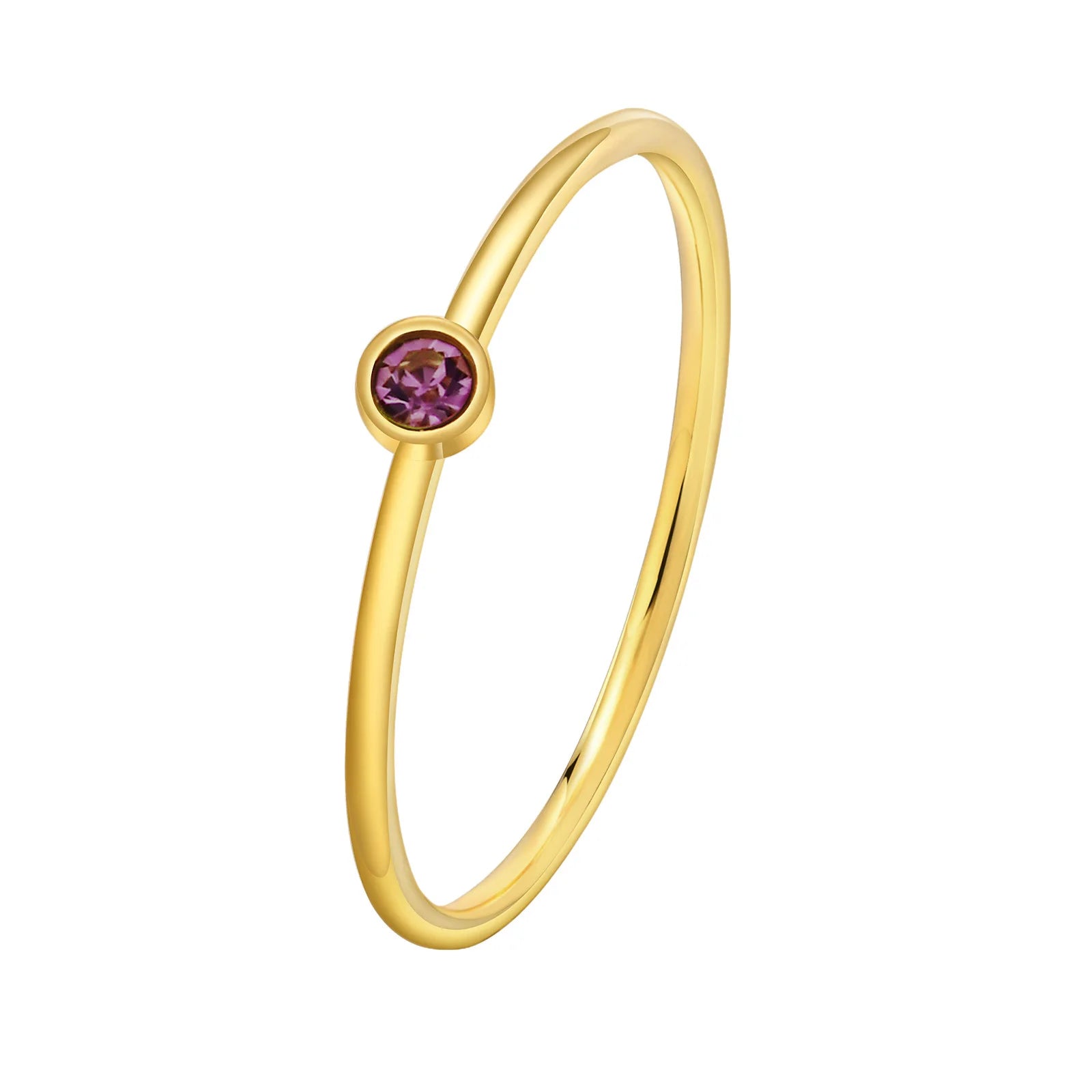 Dainty Birthstone Stacking Ring