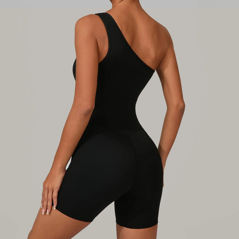 One-Shoulder Active Romper