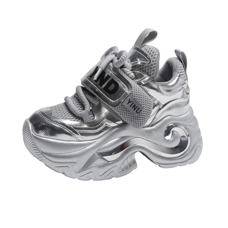 Metallic Arch Platform Sneakers