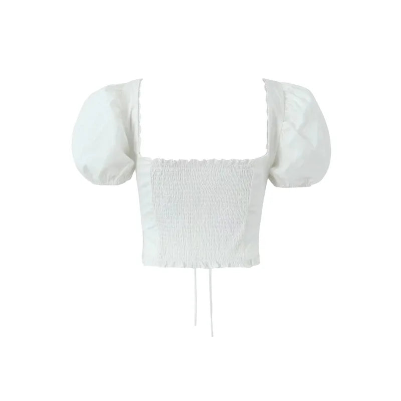 Puff Sleeve Corset Top