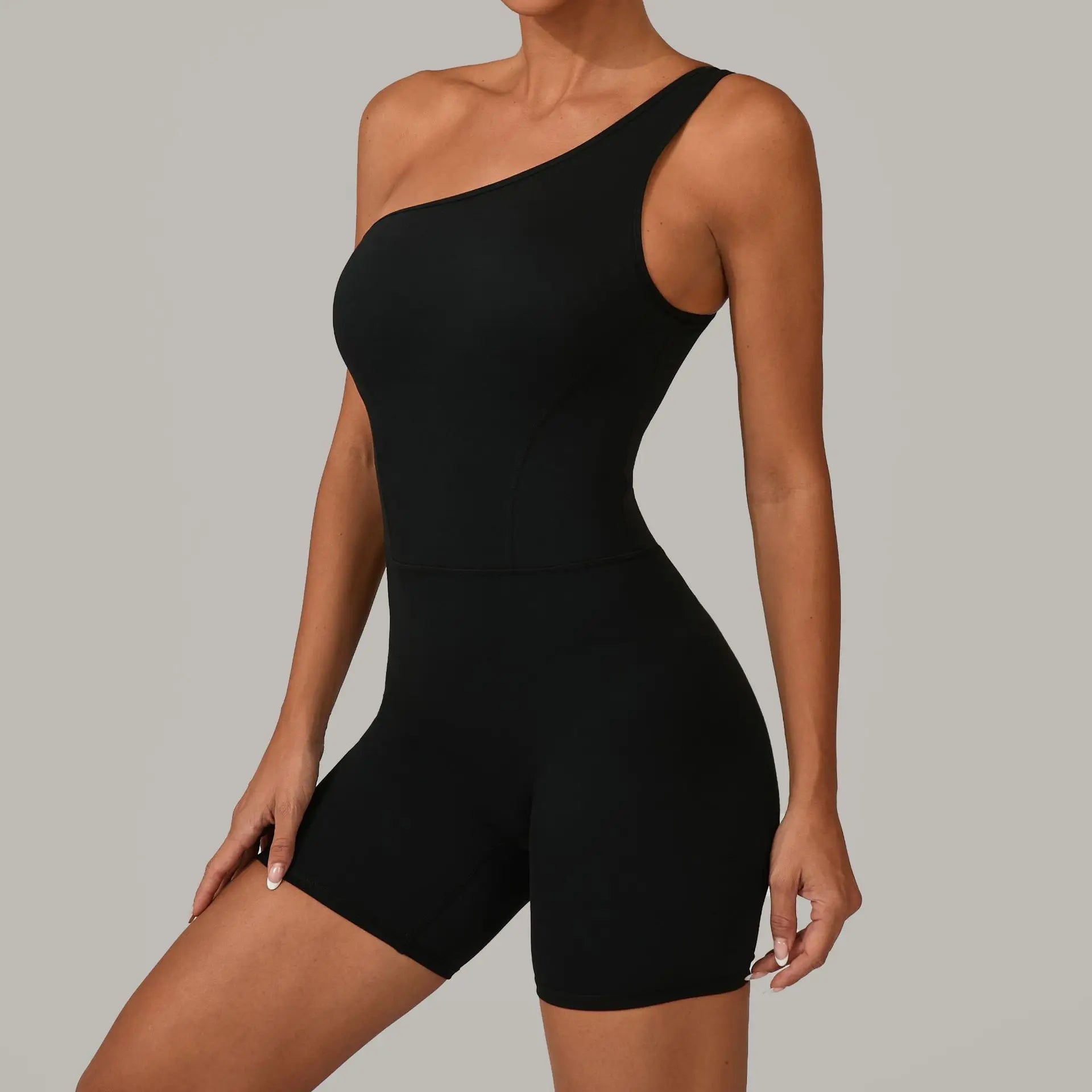 One-Shoulder Active Romper