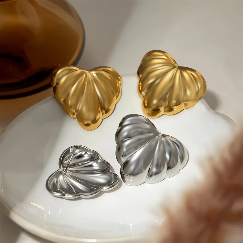 Heart Stud Earrings