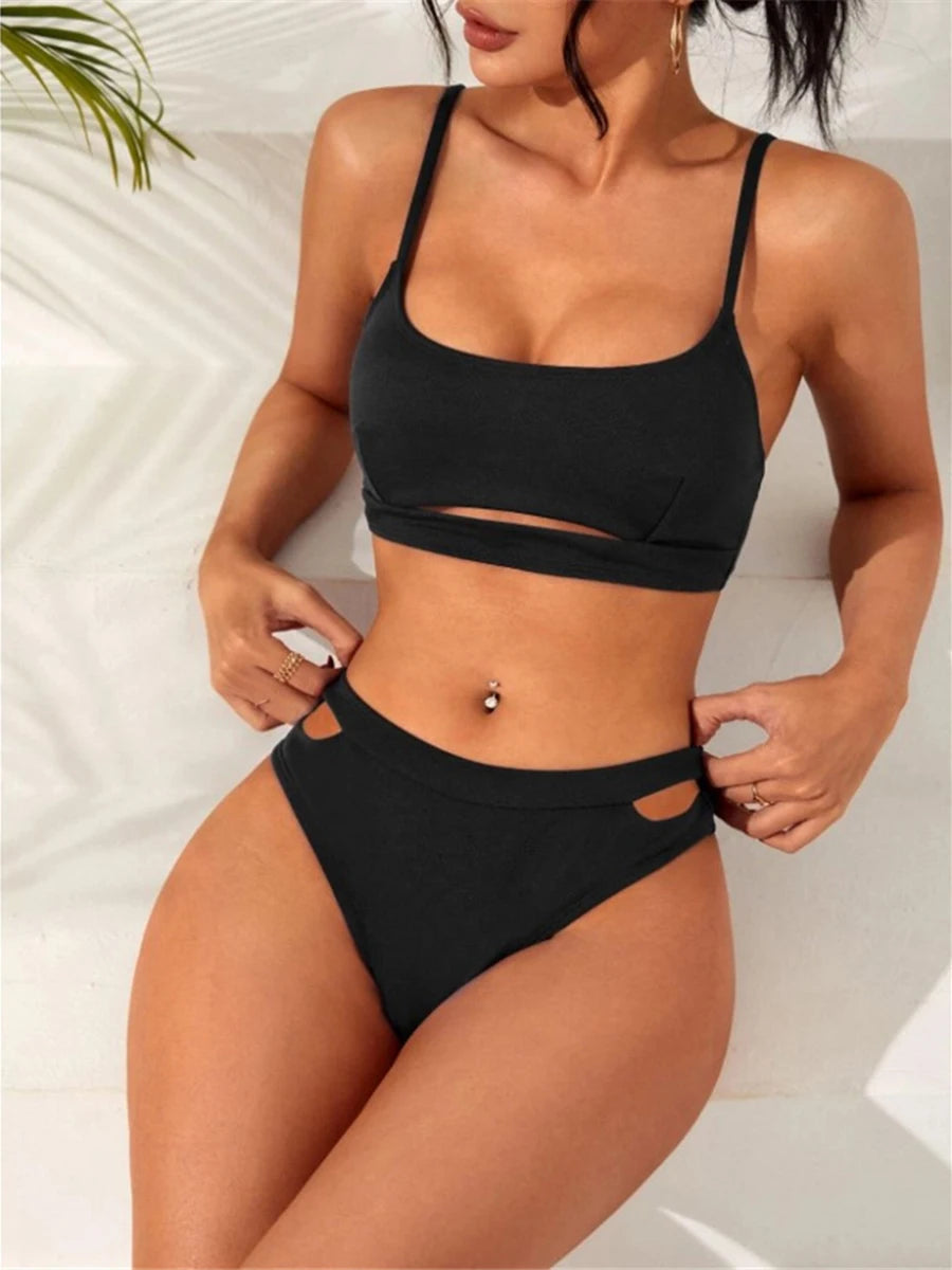 Crisscross Wrap Bikini Set