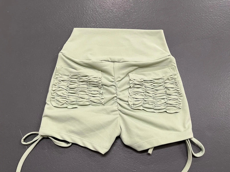 High Waist Scrunch Workout Shorts