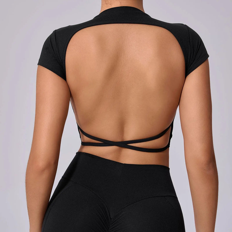 Open Back Crop Top