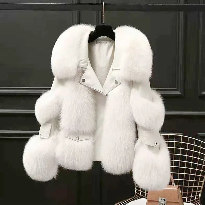 Luxe Flare Fur Jacket