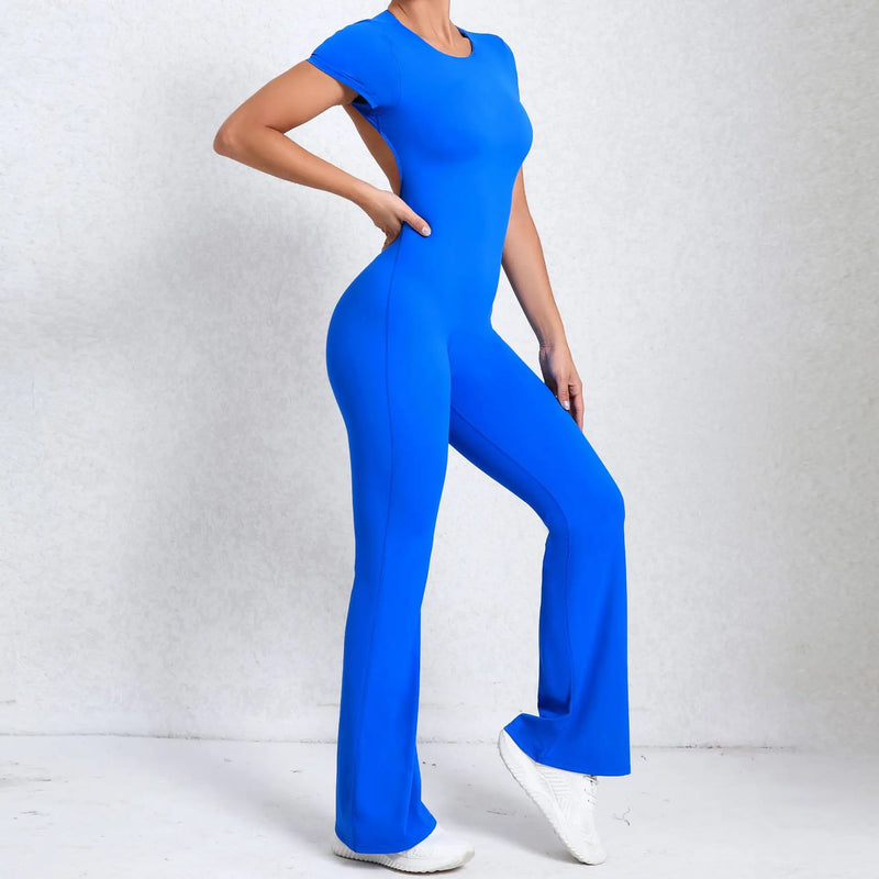 Flared Workout Jumpsuit