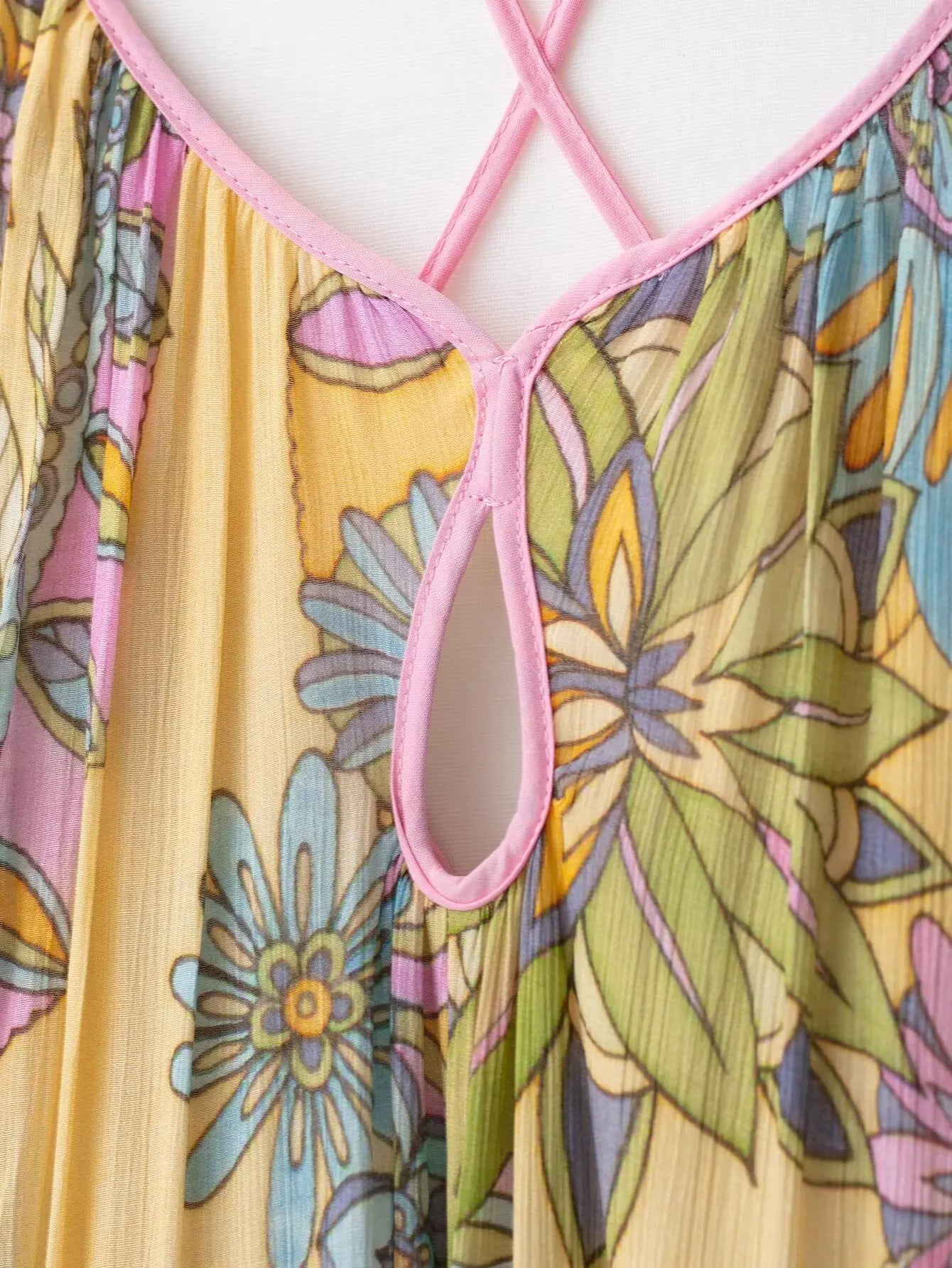 Yellow Floral Maxi Dress