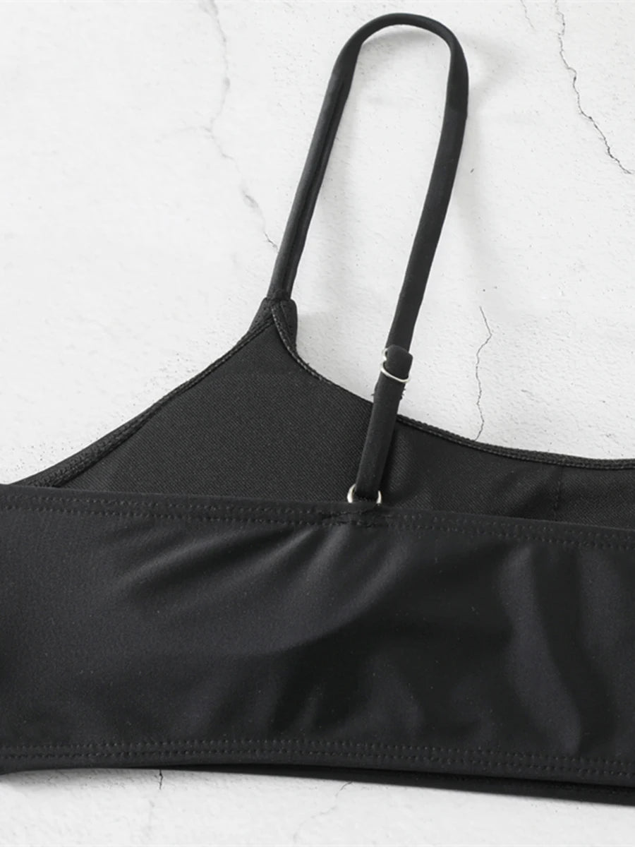 Crisscross Wrap Bikini Set