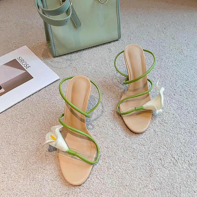 Floral Sculptural Heels