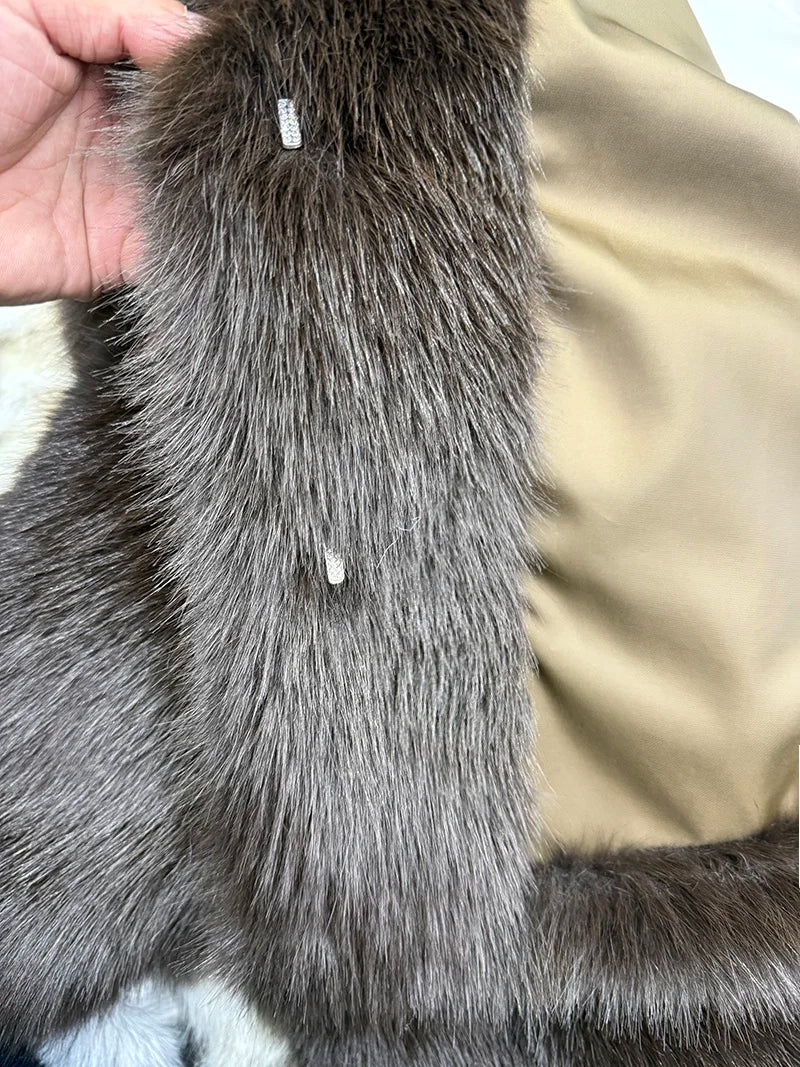 Espresso Luxe Fur Jacket