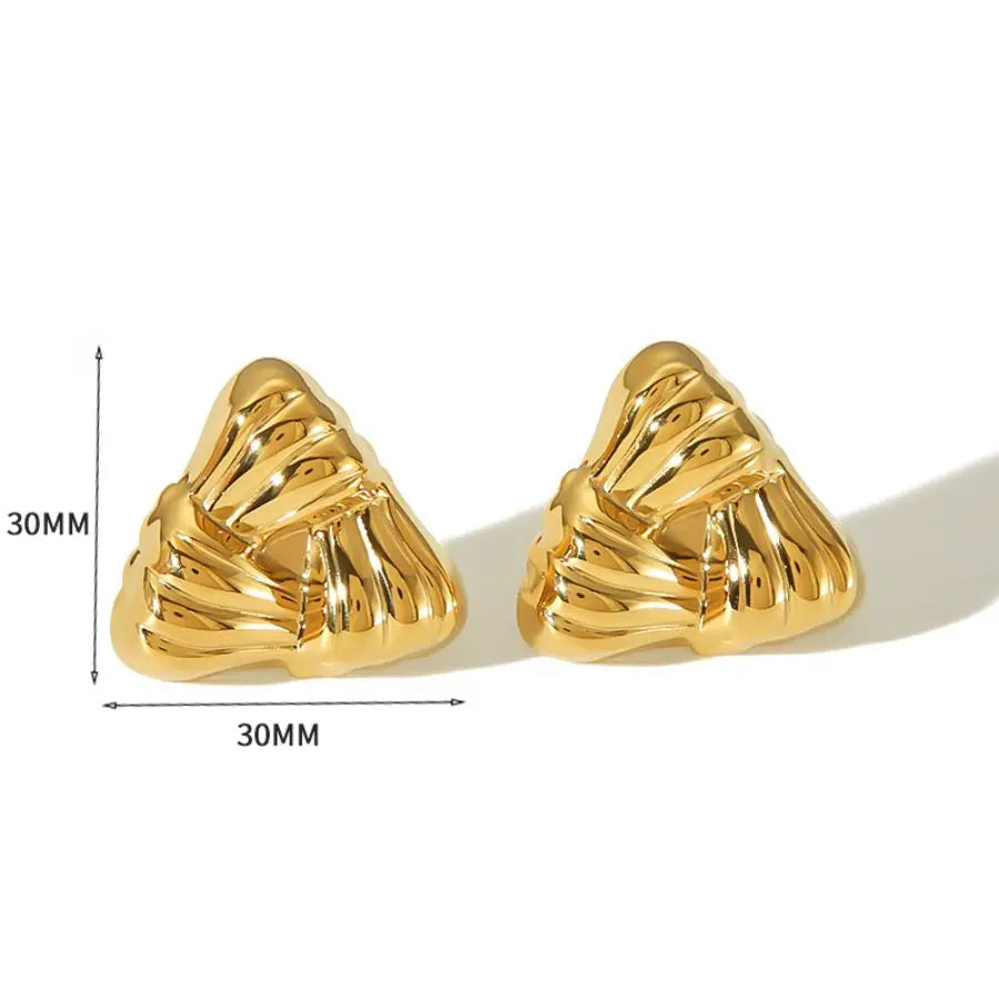 Retro Sculpted Statement Earrings