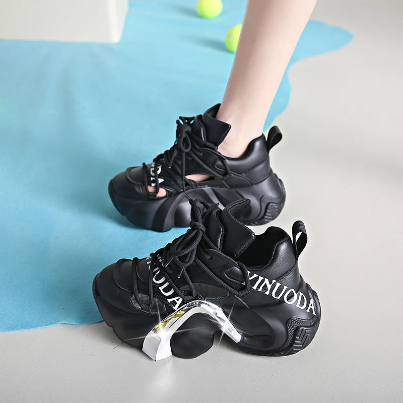 Metallic Arch Platform Sneakers