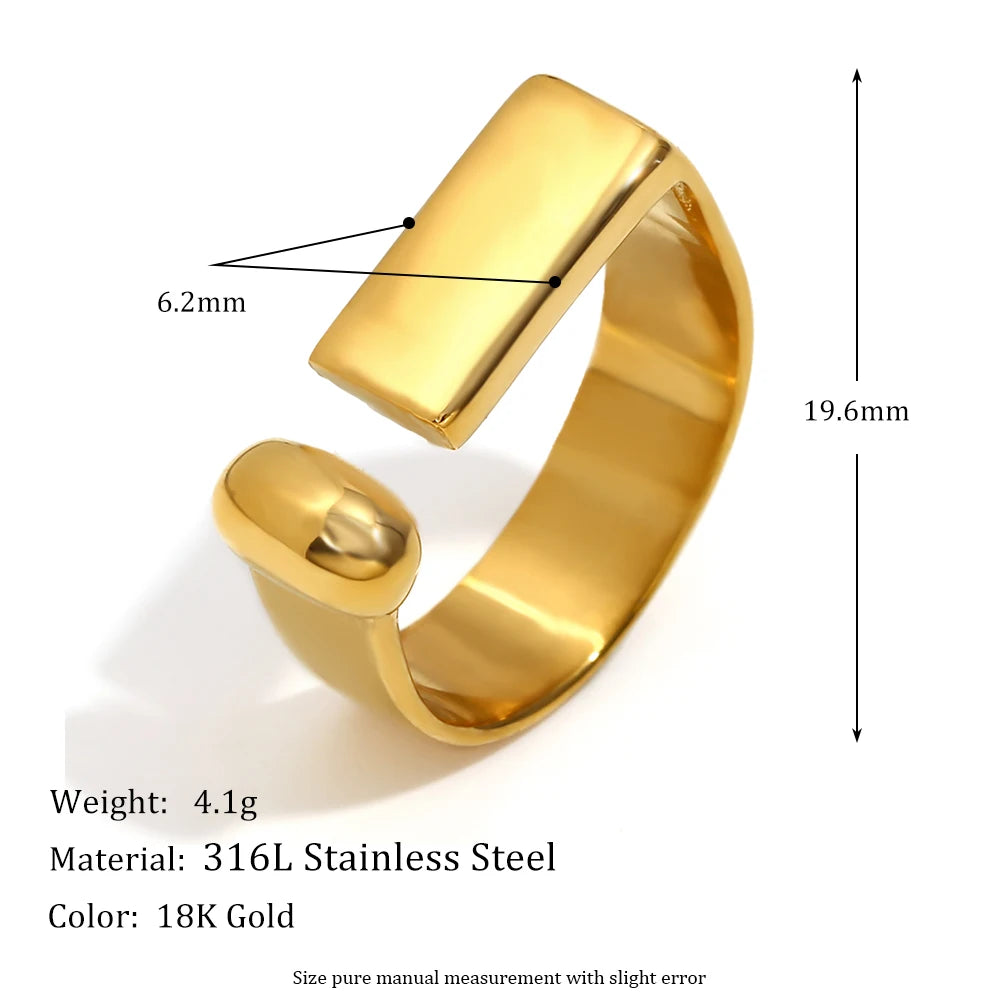 Geometric Open Band Ring