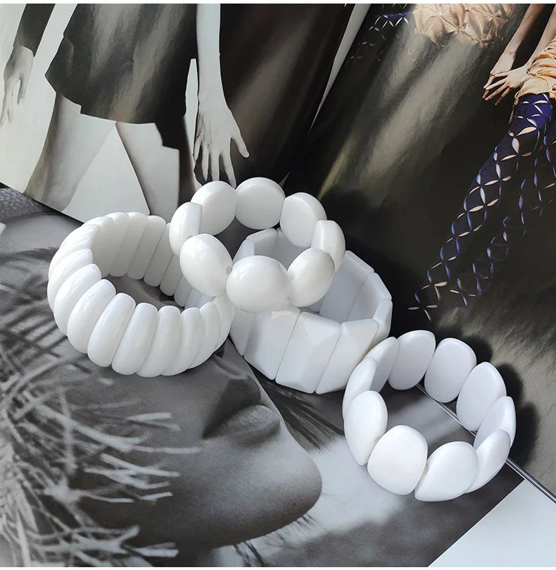 Chunky Resin Bracelet Set