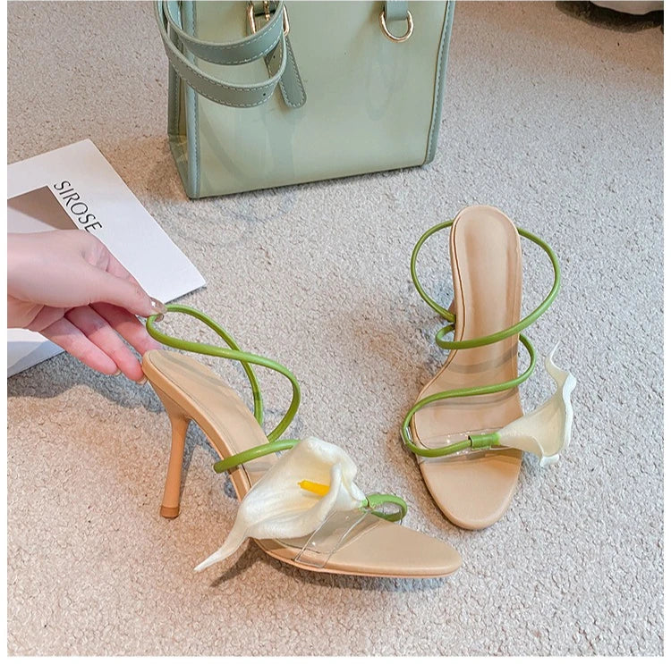 Floral Sculptural Heels