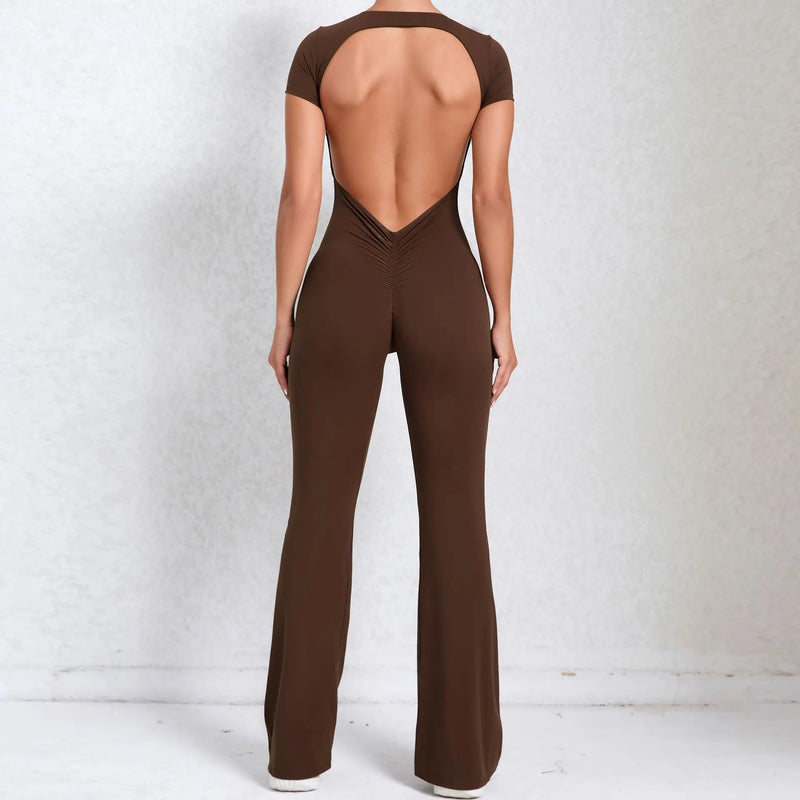 Flared Workout Jumpsuit