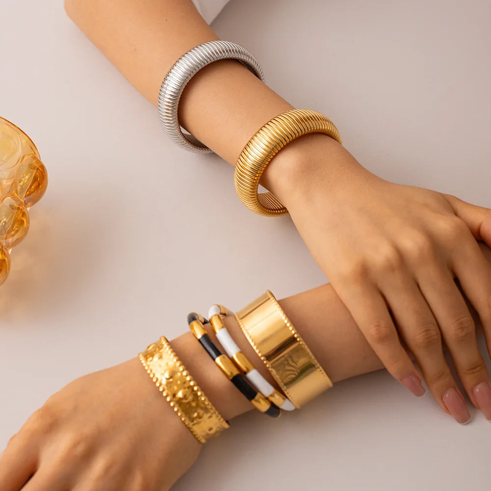 Striped Cuff Bracelet