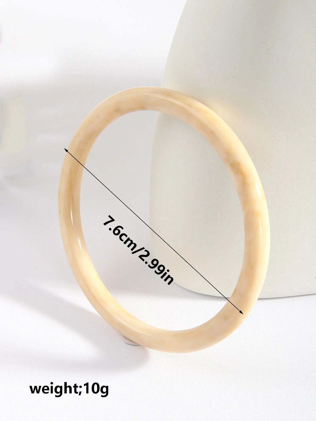 Resin Bangle Bracelet Set