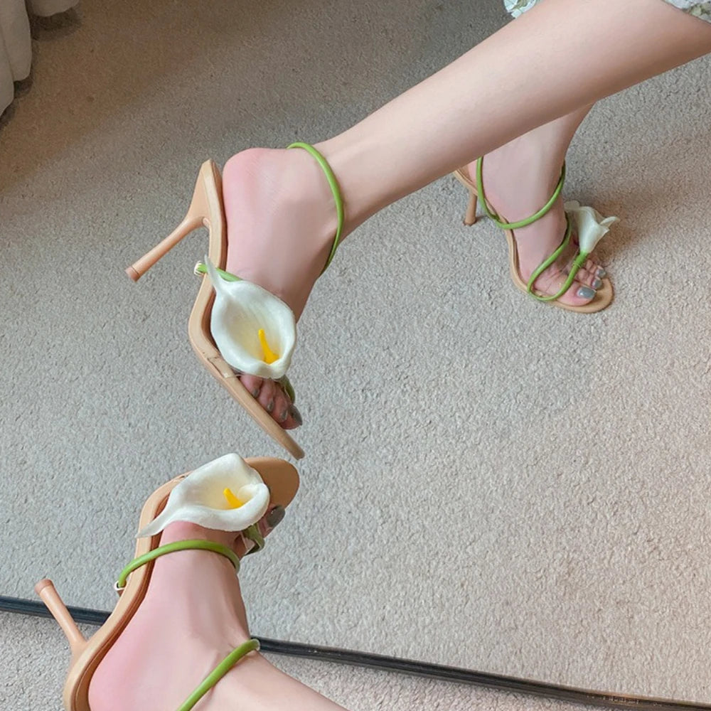 Floral Sculptural Heels