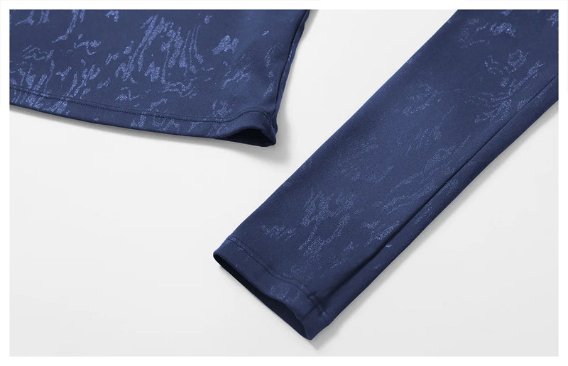 Long Sleeve Seamless Mock Neck Crop Top