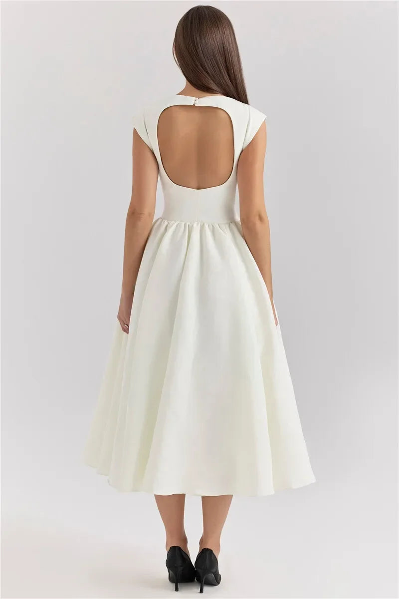 Elegant Midi A-Line Dress