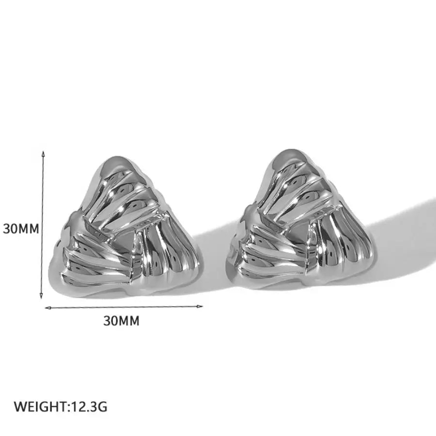 Retro Sculpted Statement Earrings
