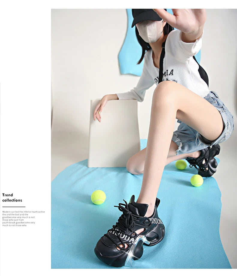 Metallic Arch Platform Sneakers