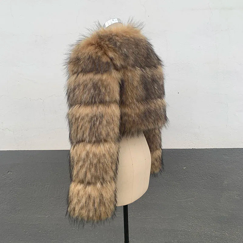 Luxe Crop Fur Jacket