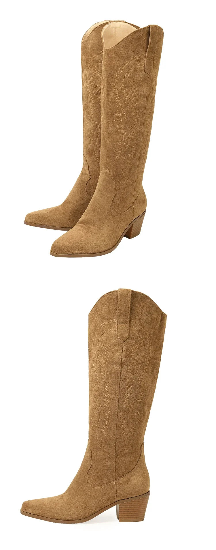 Classic Western Knee-High Boots