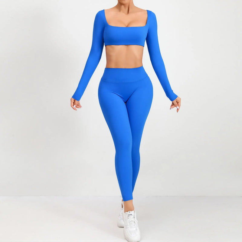 Seamless Long Sleeve Workout Set