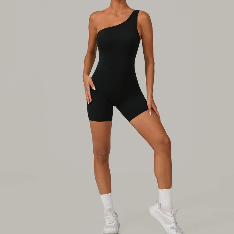 One-Shoulder Active Romper